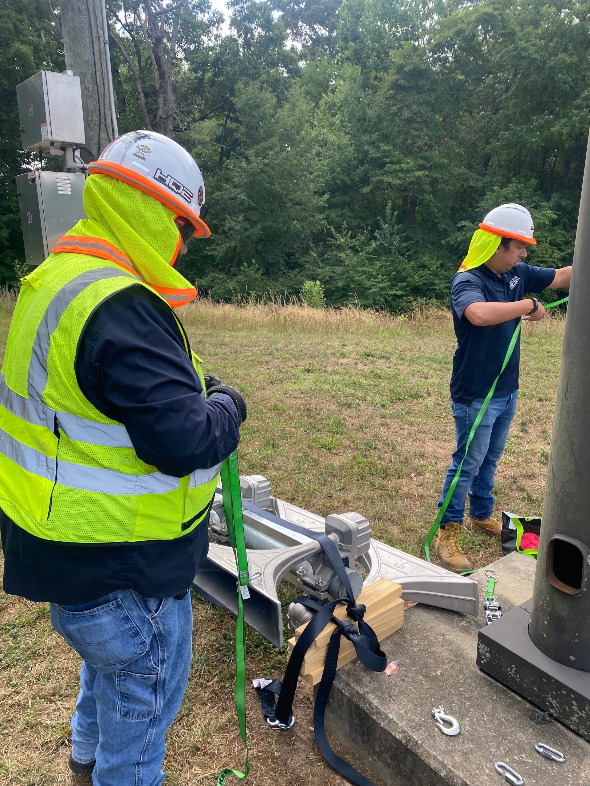 HQE crew installing SiRcom sirens